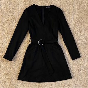 Women’s Zara Dress Black Suede Size XS